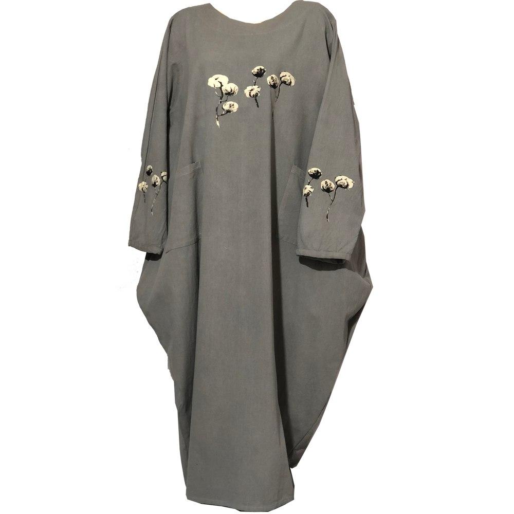 مانتو گوشه بسته گل پنبه