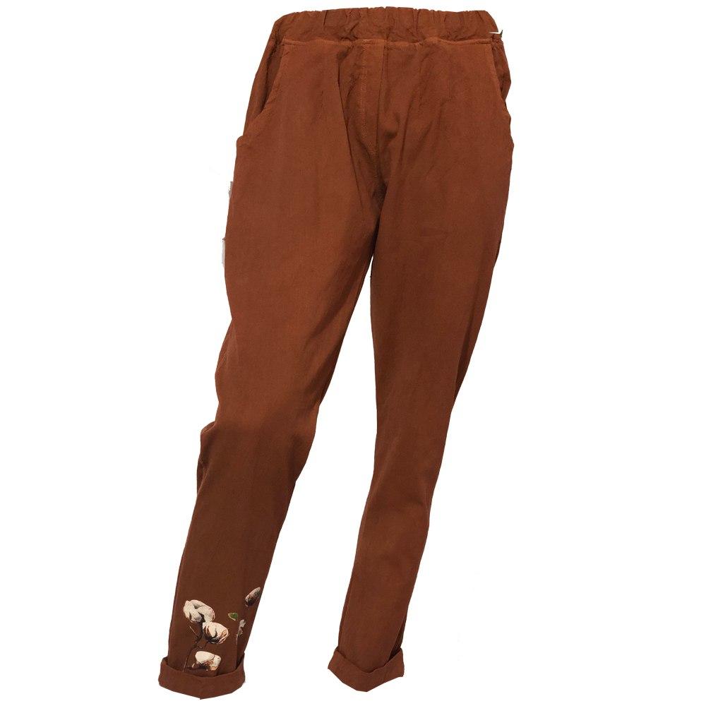 شلوار پاکتی گل پنبه